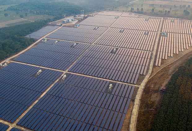 solar panel farm