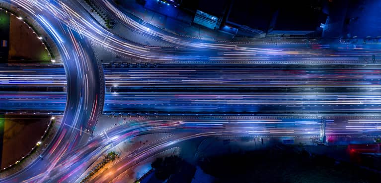 electric tails on road