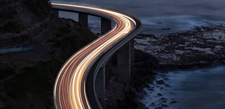 traffic on bridge
